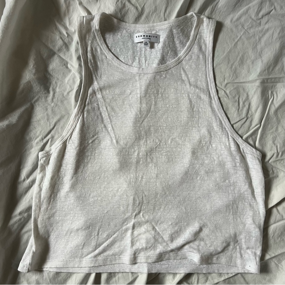 ARITZIA | COMMUNITY linen tank (XXS)